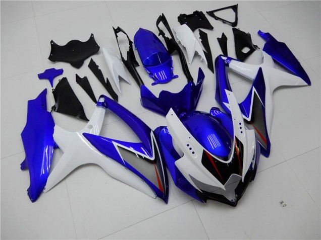 Weiß Blau 08-10 Suzuki GSXR 600/750 Motorrad Verkleidung