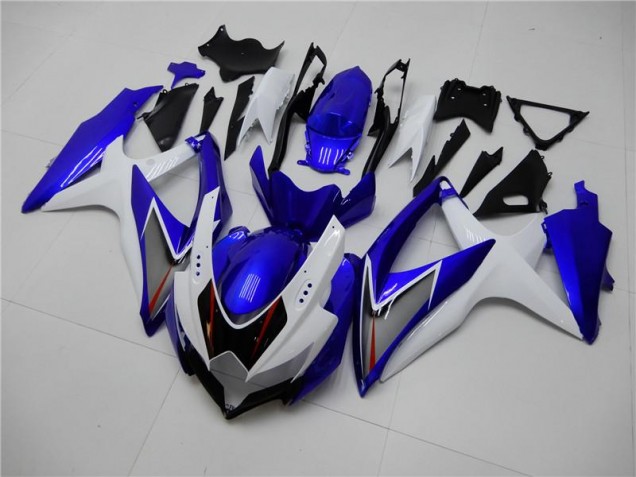 Weiß Blau 08-10 Suzuki GSXR 600/750 Motorrad Verkleidung