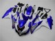 Weiß Blau 08-10 Suzuki GSXR 600/750 Motorrad Verkleidung