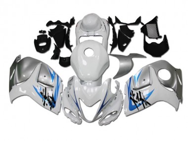 Weiß Blau 08-19 Suzuki GSXR 1300 Hayabusa Motorrad Verkleidung