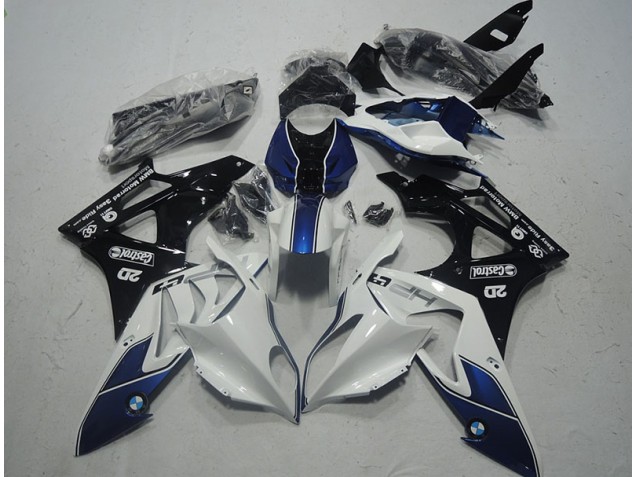 Weiß Blau 09-14 BMW S1000RR Motorrad Verkleidung Weiß Blau 09-14 BMW S1000RR Motorrad Verkleidung