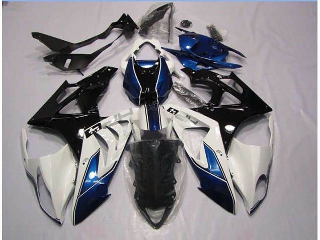 Weiß Blau 09-14 BMW S1000RR Motorrad Vollverkleidung Weiß Blau 09-14 BMW S1000RR Motorrad Vollverkleidung