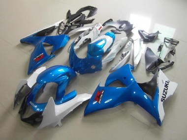 Weiß Blau 09-16 Suzuki GSXR 1000 Motorrad Verkleidungen