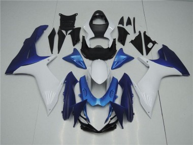 Weiß Blau 11-21 Suzuki GSXR 600/750 Motorrad Verkleidung