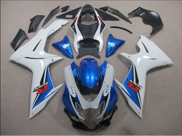 Weiß Blau 11-21 Suzuki GSXR 600 Motorrad Verkleidung Weiß Blau 11-21 Suzuki GSXR 600 Motorrad Verkleidung