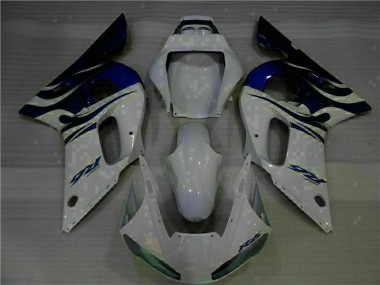 Weiß Blau 98-02 Yamaha YZF R6 Motorrad Verkleidungen