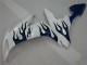 Weiß Blau Flamme 04-06 Yamaha YZF R1 Motorrad Verkleidung Weiß Blau Flamme 04-06 Yamaha YZF R1 Motorrad Verkleidung