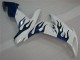 Weiß Blau Flamme 04-06 Yamaha YZF R1 Motorrad Verkleidung Weiß Blau Flamme 04-06 Yamaha YZF R1 Motorrad Verkleidung