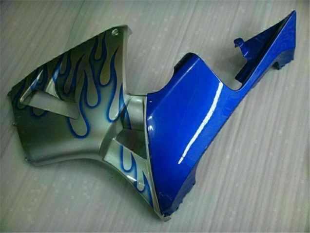 Weiß Blau Flamme 05-06 Honda CBR600RR Motorrad Verkleidung Weiß Blau Flamme 05-06 Honda CBR600RR Motorrad Verkleidung