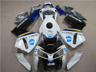 Weiß Blau Konica Minolta 05-06 Honda CBR600RR Motorrad Verkleidung
