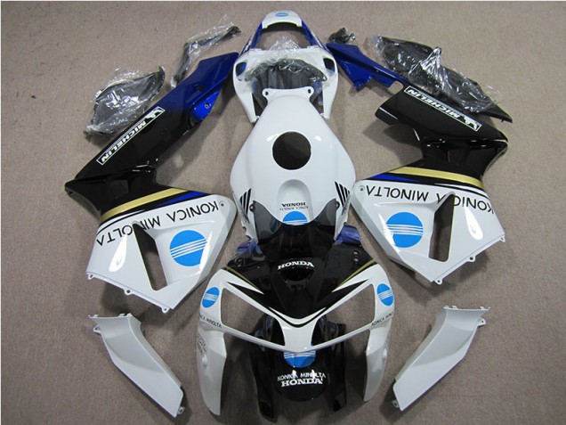 Weiß Blau Konica Minolta 05-06 Honda CBR600RR Motorrad Verkleidung Weiß Blau Konica Minolta 05-06 Honda CBR600RR Motorrad Verkleidung