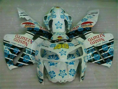 Weiß Blau Nastro Azzurro 46 05-06 Honda CBR600RR Motorrad Verkleidungen