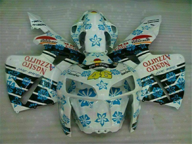 Weiß Blau Nastro Azzurro 46 05-06 Honda CBR600RR Motorrad Verkleidungen Weiß Blau Nastro Azzurro 46 05-06 Honda CBR600RR Motorrad Verkleidungen