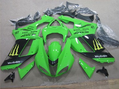 Weiß Blau Ninja 07-08 Kawasaki ZX6R Motorrad Verkleidung