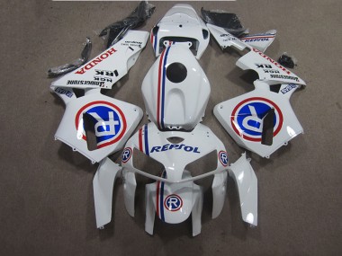 Weiß Blau Repsol 05-06 Honda CBR600RR Motorrad Verkleidung
