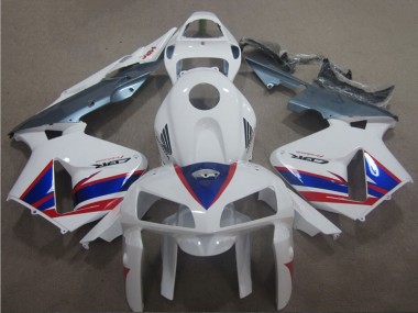 Weiß Blau Rot 05-06 Honda CBR600RR Motorrad Verkleidung