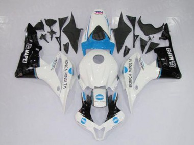 Weiß Blau Schwarz 07-08 Honda CBR600RR Motorrad Verkleidung