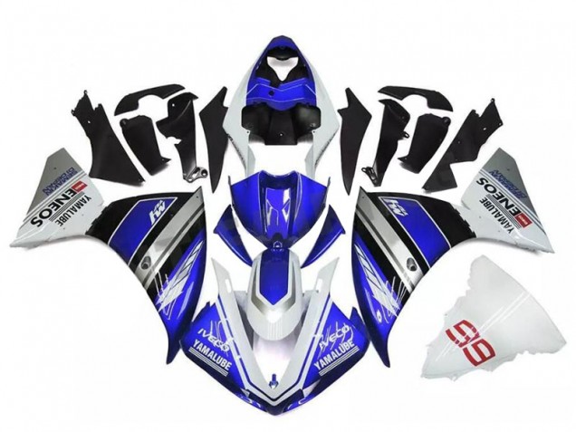 Weiß Blau Silber 09-11 Yamaha YZF R1 Motorrad Verkleidung Weiß Blau Silber 09-11 Yamaha YZF R1 Motorrad Verkleidung