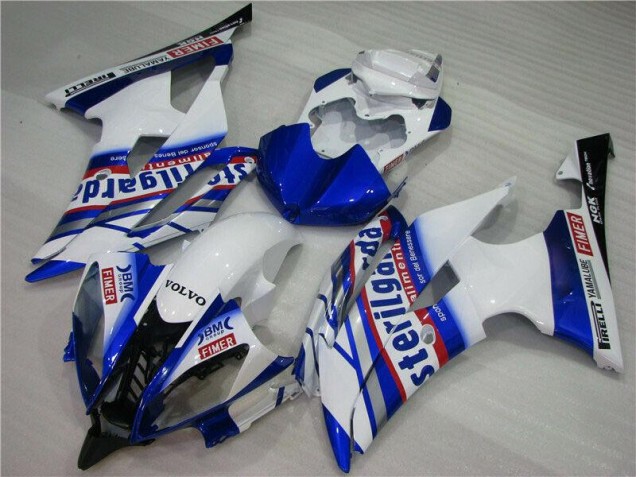 Weiß Blau Sterilgarda Volvo 08-16 Yamaha YZF R6 Motorrad Verkleidung Weiß Blau Sterilgarda Volvo 08-16 Yamaha YZF R6 Motorrad Verkleidung