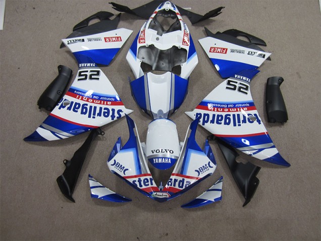 Weiß Blau Volvo Sterilgarda 25 12-14 Yamaha YZF R1 Motorrad Verkleidung Weiß Blau Volvo Sterilgarda 25 12-14 Yamaha YZF R1 Motorrad Verkleidung