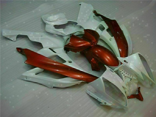 Weiß Braun 06-07 Yamaha YZF R6 Motorrad Verkleidung Weiß Braun 06-07 Yamaha YZF R6 Motorrad Verkleidung