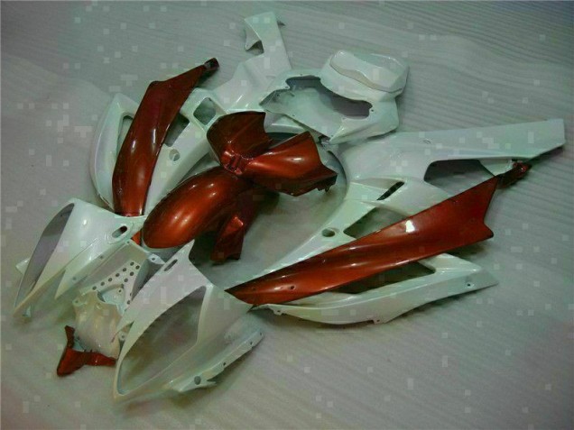 Weiß Braun 06-07 Yamaha YZF R6 Motorrad Verkleidung Weiß Braun 06-07 Yamaha YZF R6 Motorrad Verkleidung