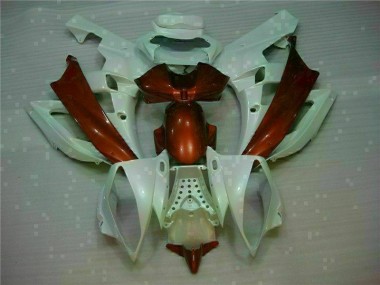 Weiß Braun 06-07 Yamaha YZF R6 Motorrad Verkleidung