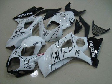 Weiß Corona 07-08 Suzuki GSXR 1000 Motorrad Verkleidung