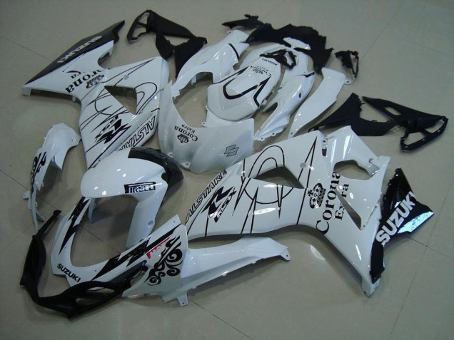 Weiß Corona 09-16 Suzuki GSXR 1000 Motorrad Verkleidung Weiß Corona 09-16 Suzuki GSXR 1000 Motorrad Verkleidung