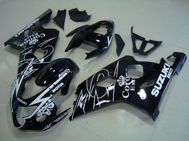 Weiß Corona Extra Motul 04-05 Suzuki GSXR 750 Motorrad Verkleidung Weiß Corona Extra Motul 04-05 Suzuki GSXR 750 Motorrad Verkleidung