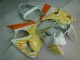 Weiß Gelb Flamme 00-02 Kawasaki ZX6R Motorrad Verkleidung Weiß Gelb Flamme 00-02 Kawasaki ZX6R Motorrad Verkleidung