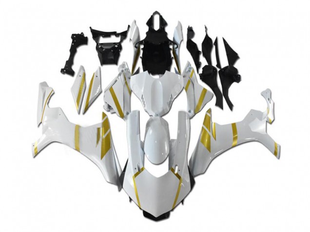Weiß Gold 15-19 Yamaha YZF R1 Motorrad Verkleidung Weiß Gold 15-19 Yamaha YZF R1 Motorrad Verkleidung