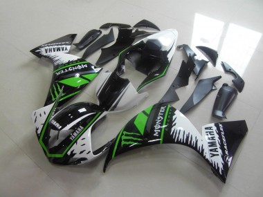 Weiß Grün Monster 12-14 Yamaha YZF R1 Motorrad Verkleidung