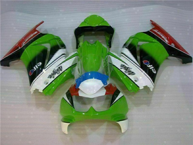 Weiß Grün Schwarz Ninja 08-12 Kawasaki EX250 Motorrad Verkleidung Weiß Grün Schwarz Ninja 08-12 Kawasaki EX250 Motorrad Verkleidung