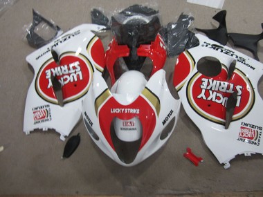 Weiß Lucky Strike Motul 96-07 Suzuki GSXR 1300 Hayabusa Motorrad Verkleidung
