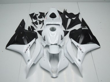 Weiß Matt Schwarz 09-12 Honda CBR600RR Motorrad Verkleidung