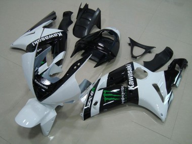 Weiß Monster 03-04 Kawasaki ZX6R Motorrad Verkleidung