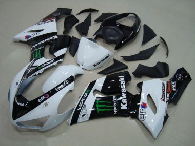Weiß Monster 05-06 Kawasaki ZX6R Motorrad Verkleidung