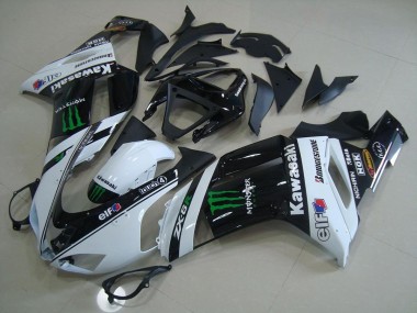 Weiß Monster 07-08 Kawasaki ZX6R Motorrad Verkleidung