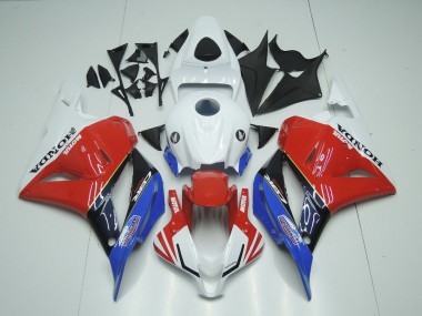 Weiß Motul Rot Blau 09-12 Honda CBR600RR Motorrad Verkleidung