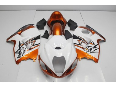 Weiß Orange 96-07 Suzuki GSXR 1300 Hayabusa Motorrad Verkleidung