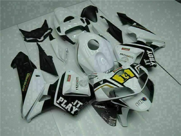 Weiß Playboy 14 05-06 Honda CBR600RR Motorrad Verkleidung Weiß Playboy 14 05-06 Honda CBR600RR Motorrad Verkleidung