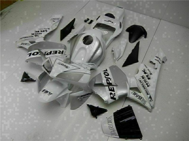 Weiß Repsol 03-04 Honda CBR600RR Motorrad Verkleidungen Weiß Repsol 03-04 Honda CBR600RR Motorrad Verkleidungen