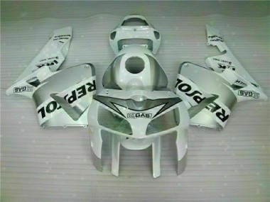 Weiß Repsol 05-06 Honda CBR600RR Motorrad Verkleidungen