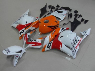 Weiß Repsol 09-12 Honda CBR600RR Motorrad Verkleidung