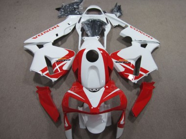 Weiß Rot 03-04 Honda CBR600RR Motorrad Verkleidung