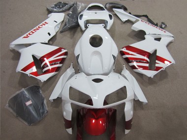 Weiß Rot 05-06 Honda CBR600RR Motorrad Verkleidung
