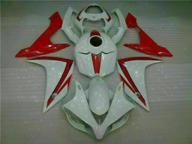 Weiß Rot 07-08 Yamaha YZF R1 Motorrad Verkleidung