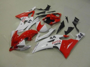 Weiß Rot Coca Cola Zero 44 08-16 Yamaha YZF R6 Motorrad Verkleidung