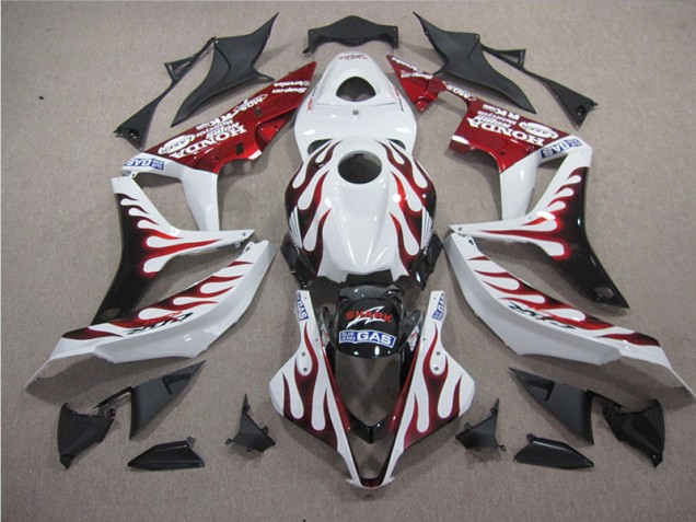 Weiß Rot Flamme Hai 04-05 Honda CBR1000RR Motorrad Verkleidung Weiß Rot Flamme Hai 04-05 Honda CBR1000RR Motorrad Verkleidung